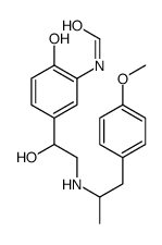 N-[2-Hydroxy-5-(1-hydroxy-2-{[1-(4-methoxyphenyl)-2-propanyl]amin o}ethyl)phenyl]formamide Structure