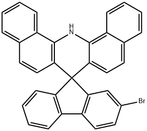 2-Bromospiro[fluorene-9,7'-dibenzo[c,h]acridine] structure