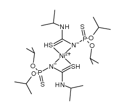 [Ni(iPrNHC(S)NP(S)(OiPr)2)2]结构式