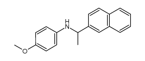 N-(4-methoxyphenyl)-[1-(naphthalen-2-yl)ethyl]amine结构式