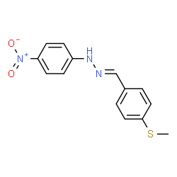 1-[4-(methylsulfanyl)benzylidene]-2-(4-nitrophenyl)hydrazine结构式