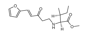 N-<5-(α-furyl)-3-oxo-4-pentenyl>-L-isoleucine methyl ester结构式