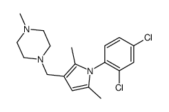 1-[[1-(2,4-dichlorophenyl)-2,5-dimethylpyrrol-3-yl]methyl]-4-methylpiperazine Structure