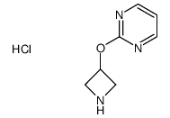 2-(azetidin-3-yloxy)-pyrimidine hydrochloride Structure