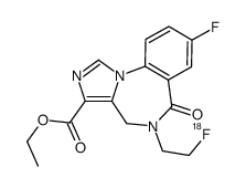 5-(2'-fluoroethyl)flumazenil structure