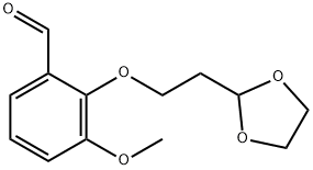 2-(2-(1,3-dioxolan-2-yl)ethoxy)-3-methoxybenzaldehyde结构式
