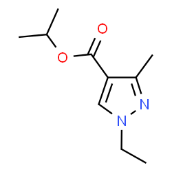 Isopropyl 1-ethyl-3-methyl-1H-pyrazole-4-carboxylate结构式