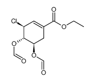 (3S,4S,5R)-ethyl 3-chloro-4,5-bis(formyloxy)cyclohex-1-ene-1-carboxylate结构式