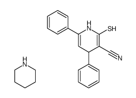 piperidinium salt of 4,6-diphenyl-3-cyano-1,4-dihydropyridine-2-thiol结构式