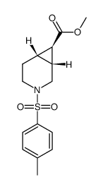 Rel-(1R,6S,7R)-methyl 3-tosyl-3-azabicyclo[4.1.0]heptane-7-carboxylate structure