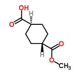 反式-1,4-环己烷二甲酸单甲酯结构式