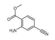 2-氨基-4-氰基苯甲酸甲酯结构式