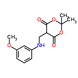 5-(((3-methoxyphenyl)amino)methyl)-2,2-dimethyl-1,3-dioxane-4,6-dione picture