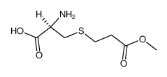 S-(2-methoxycarbonyl-ethyl)-L-cysteine结构式