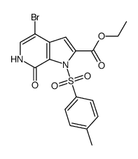 Ethyl 4-Bromo-7-Oxo-1-Tosyl-6,7-Dihydro-1H-Pyrrolo[2,3-C]Pyridine-2-Carboxylate Structure