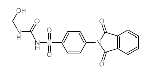 Benzenesulfonamide,4-(1,3-dihydro-1,3-dioxo-2H-isoindol-2-yl)-N-[[(hydroxymethyl)amino]carbonyl]-结构式