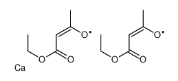 calcium bis(2-ethoxycarbonyl-1-methylvinyl oxide) Structure