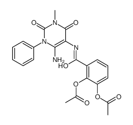 Benzamide,2,3-bis(acetyloxy)-N-(6-amino-1,2,3,4-tetrahydro-3-methyl-2,4-dioxo-1-phenyl-5-pyrimidinyl)- picture