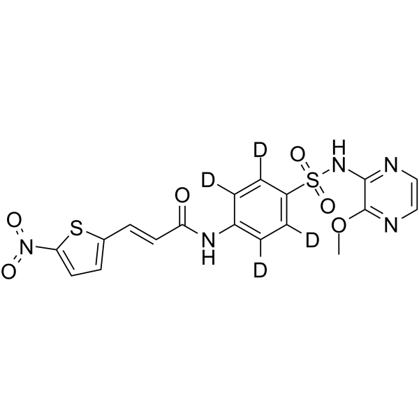 Necrosulfonamide-d4 Structure