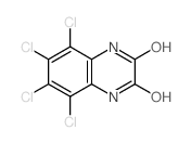 2,3-Quinoxalinedione,5,6,7,8-tetrachloro-1,4-dihydro- Structure