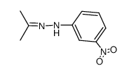 acetone-(3-nitro-phenylhydrazone) Structure