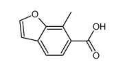 7-methyl-1-benzofuran-6-carboxylic acid结构式