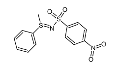 N-(4-nitro-benzenesulfonyl)methylphenylsulfilimine结构式