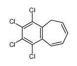 1,2,3,4-tetrachloro-9H-benzo[7]annulene Structure