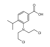 3-[bis(2-chloroethyl)amino]-4-propan-2-ylbenzoic acid Structure