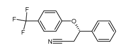 (S)-3-phenyl-3-(4-(trifluoromethyl)phenoxy)propanenitrile结构式