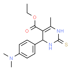 4-(4-dimethylaminophenyl)-6-methyl-2-thioxo-3,4-dihydro-1H-pyrimidine-5-carboxylic acid ethyl ester picture