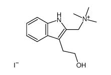 2-Trimethylammmoniomethyl-tryptophol-iodid Structure