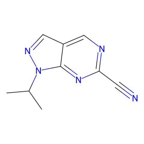 1-isopropylpyrazolo[3,4-d]pyrimidine-6-carbonitrile Structure
