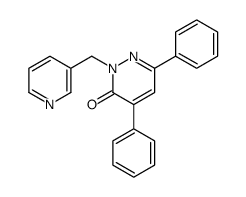 4,6-diphenyl-2-(pyridin-3-ylmethyl)pyridazin-3-one Structure