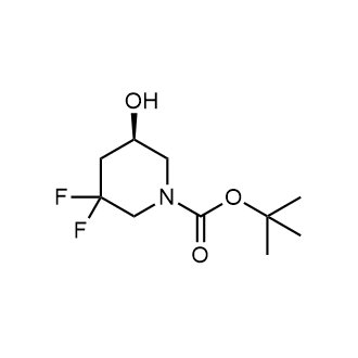 Tert-butyl(5r)-3,3-difluoro-5-hydroxy-piperidine-1-carboxylate structure