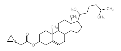 Cholesterol,1-aziridineacetate (8CI) structure