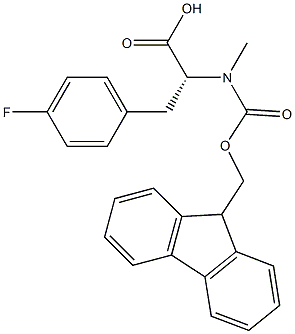 Fmoc-D-MePhe(4-F)-OH structure