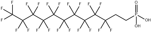 (3,3,4,4,5,5,6,6,7,7,8,8,9,9,10,10,11,11,12,12,12-Heneicosafluorododecyl)phosphonic acid Structure