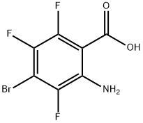 2-氨基-4-溴-3,5,6-三氟苯甲酸结构式
