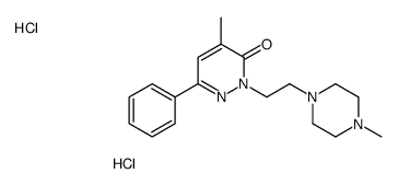 4-methyl-2-[2-(4-methylpiperazin-1-yl)ethyl]-6-phenylpyridazin-3-one,dihydrochloride Structure