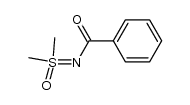 N-(benzoyl)-S,S-dimethylsulfoximine结构式