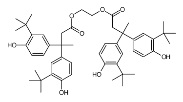 ethylene bis[3,3-bis(3-tert-butyl-4-hydroxyphenyl)butyrate] Structure