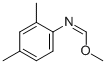 N-2,4-二甲基苯基甲亚胺甲酯结构式