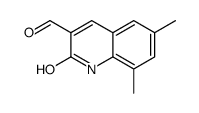 6,8-DIMETHYL-2-OXO-1,2-DIHYDRO-3-QUINOLINECARBALDEHYDE Structure