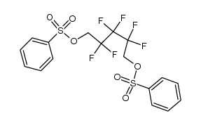 1,5-bis-benzenesulfonyloxy-2,2,3,3,4,4-hexafluoro-pentane结构式