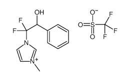 1-(1,1-DIFLUORO-2-HYDROXY-2-PHENYL-ETHYL)-3-METHYL-IMIDAZOLIUM TRIFLATE Structure