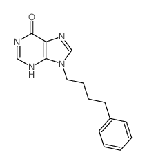 6H-Purin-6-one,1,9-dihydro-9-(4-phenylbutyl)-结构式