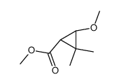 Cyclopropanecarboxylic acid, 3-methoxy-2,2-dimethyl-, methyl ester (9CI) Structure