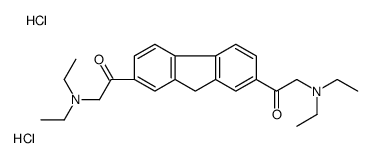 1,1'-(9H-fluorene-2,7-diyl)bis[2-(diethylamino)ethan-1-one dihydrochloride结构式