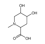 4,5-dihydroxy-1-methylpiperidine-2-carboxylic acid Structure